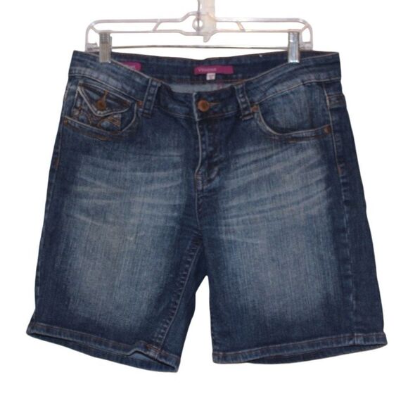 VIGOSS Jean  Bermuda Short Women Size 32 - Picture 1 of 12